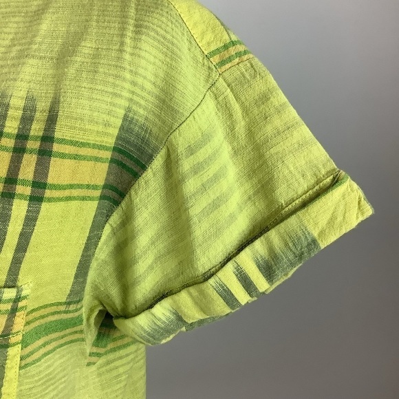 ANTHROPOLOGIE PILCRO PLAID COTTON BLOUSE NWT - Picture 7 of 13